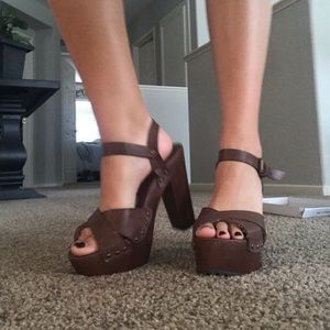 Brown heels